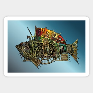 Steampunk Fish No:1 by BLZ Bob Sticker